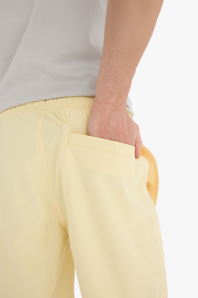 DeFacto Yellow Man Regular Fit Mesh Lined Short Length Swim Shorts Casual - Image 5